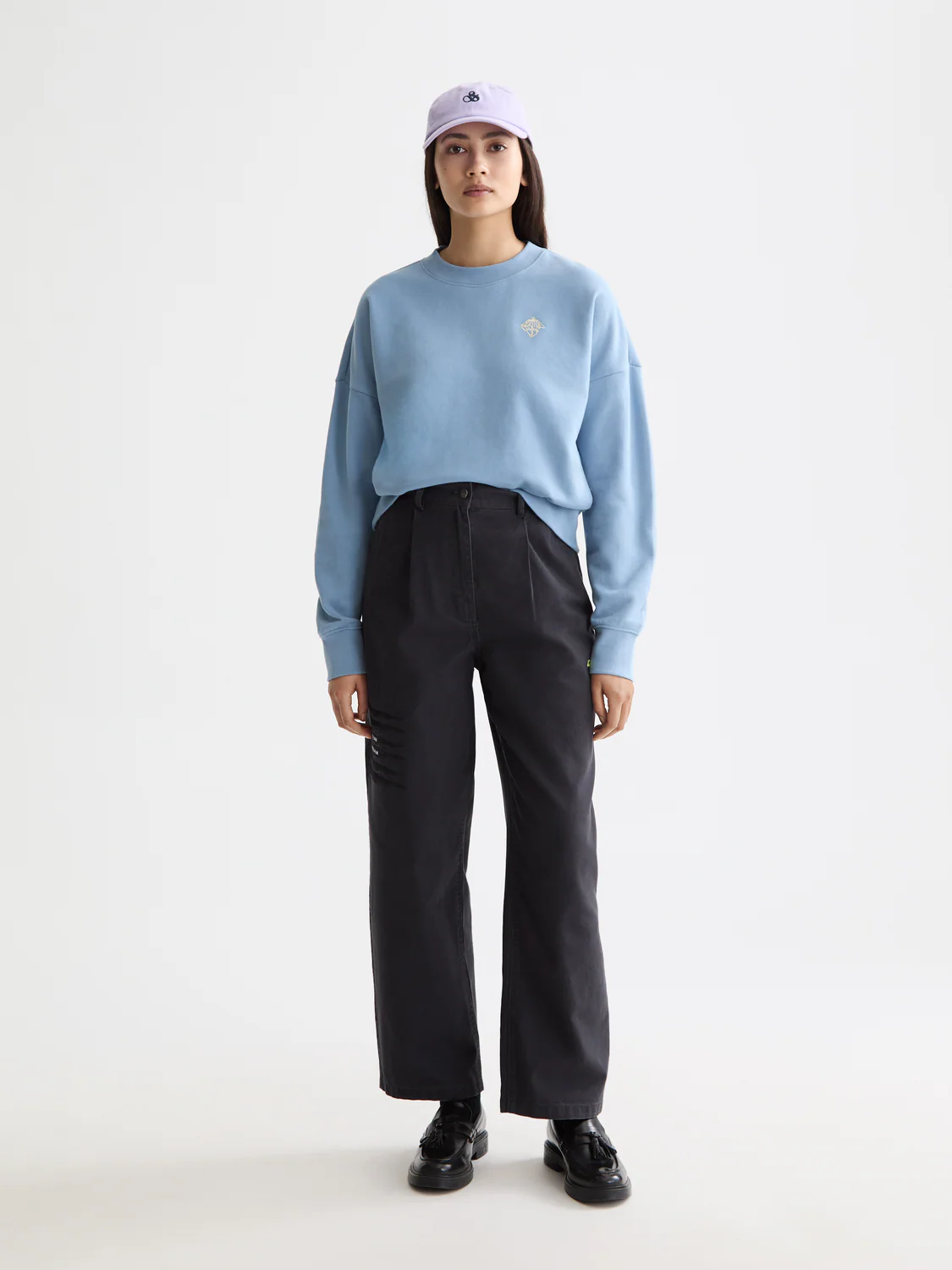 Raine - High Rise Wide Leg Washed Pants