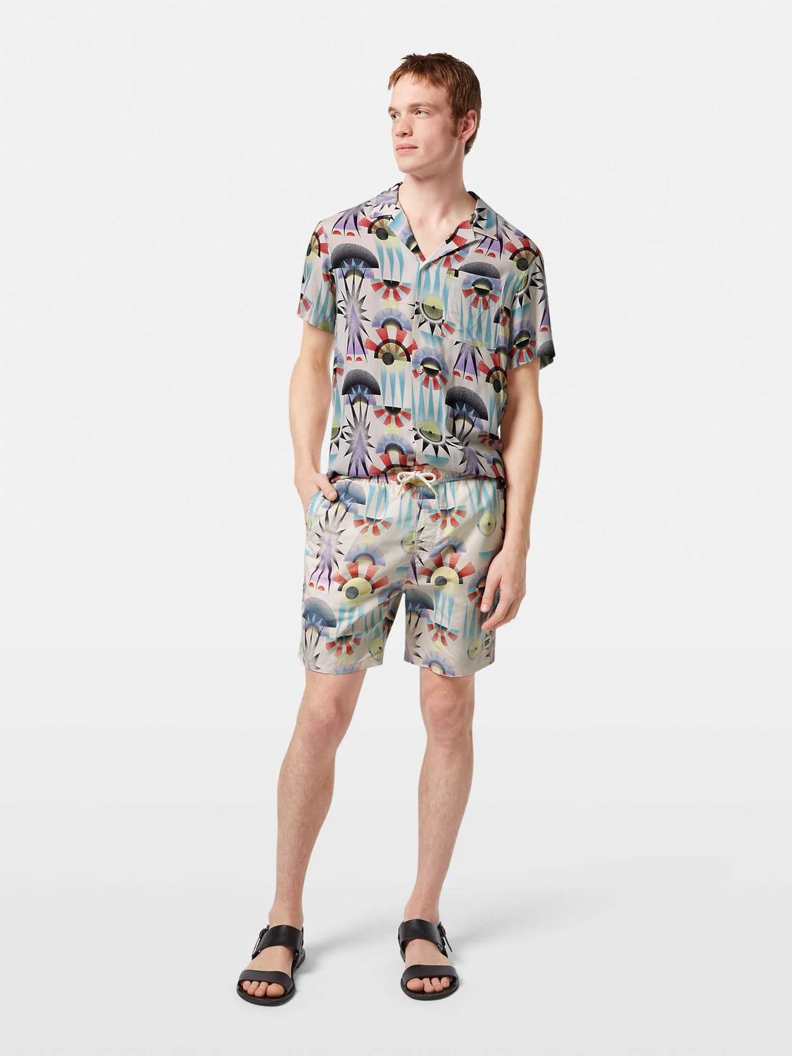 Printed Mid-Length Swimshort