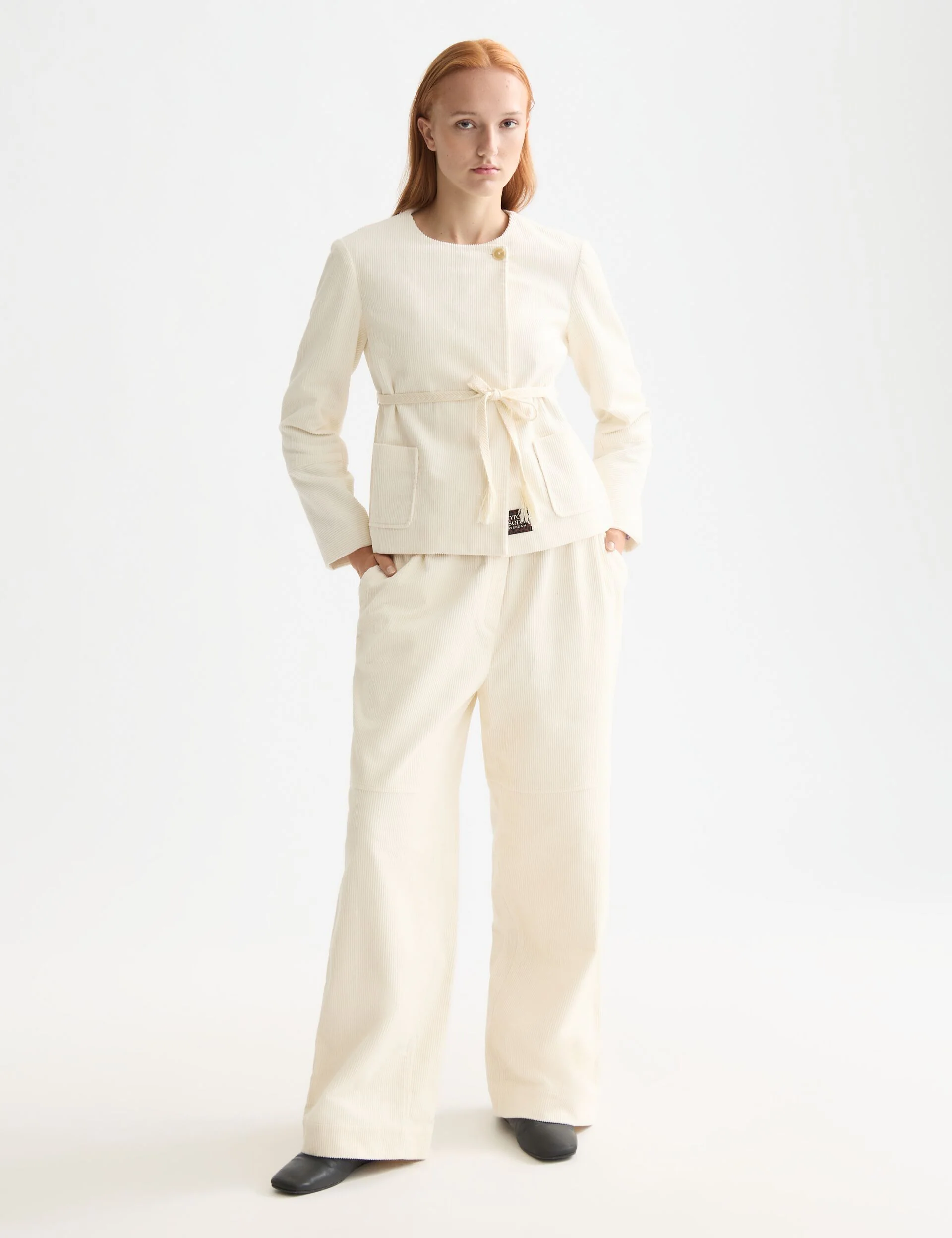 Noa high-rise wide-leg pull on pant
