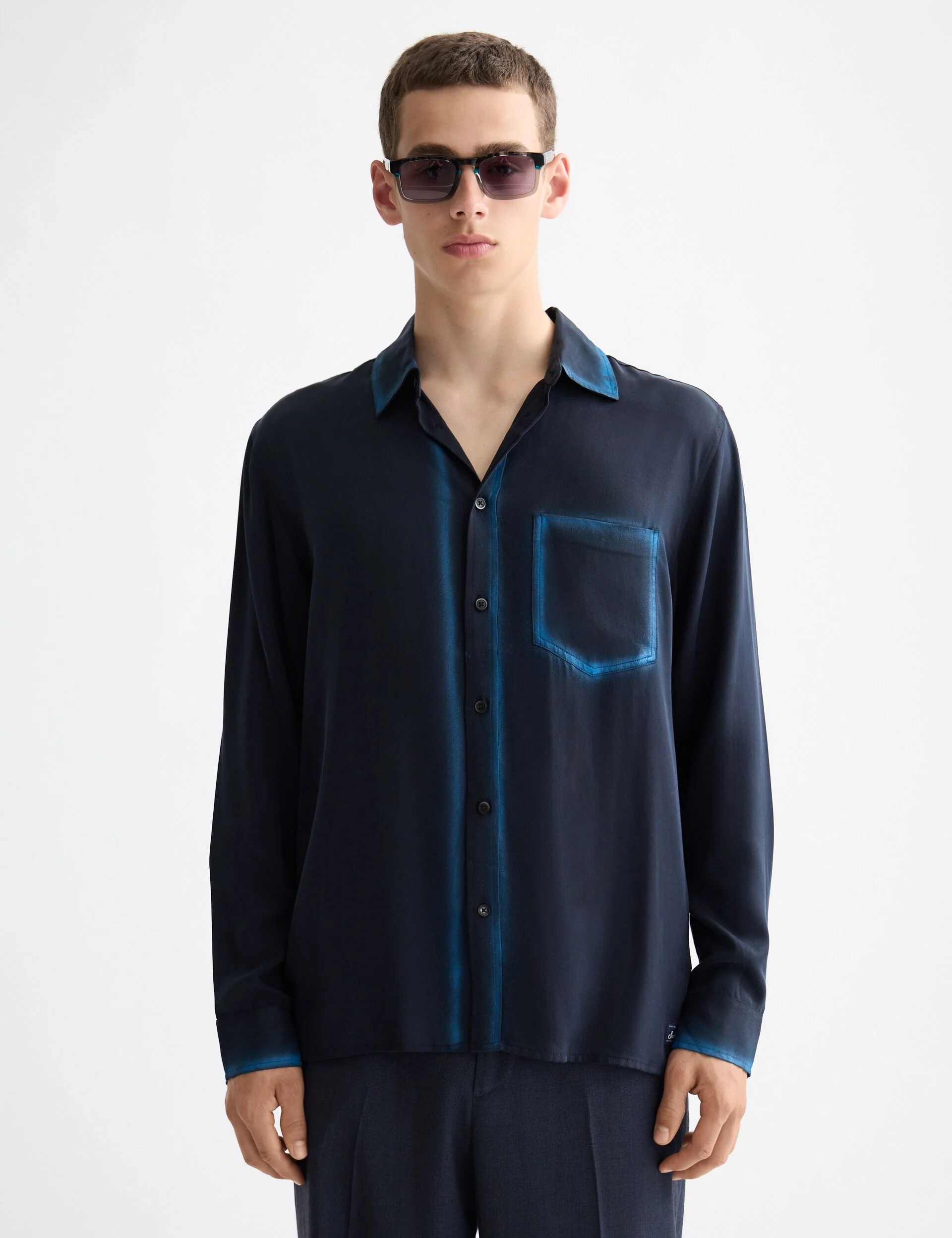 Relaxed fit tencel shirt