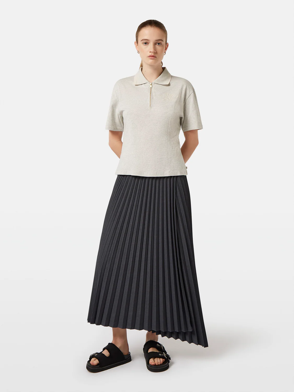 Tailored Pleated Skirt