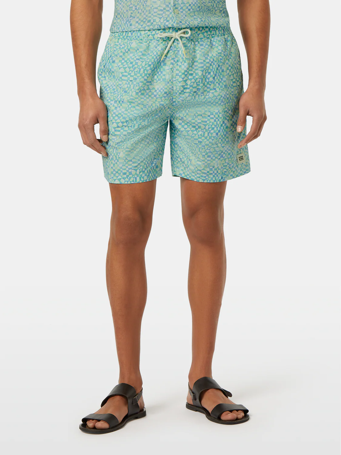 Ditsy Printed Mid-Length Swimshort