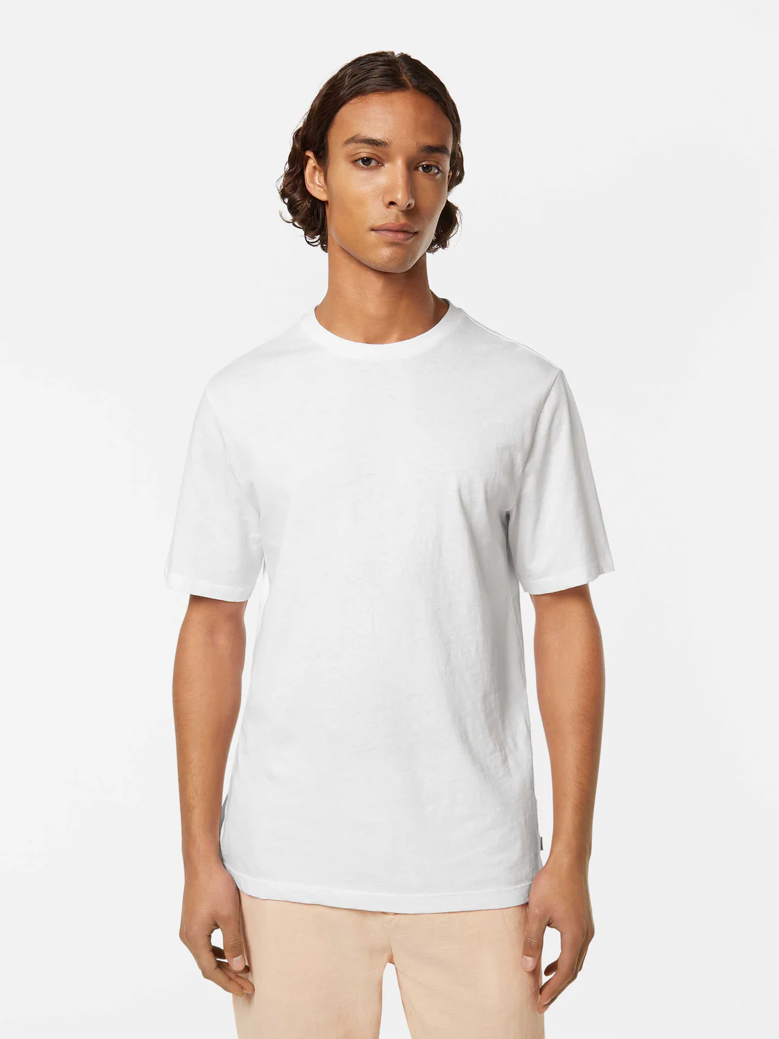 Regular Fit Cotton-Linen T-Shirt