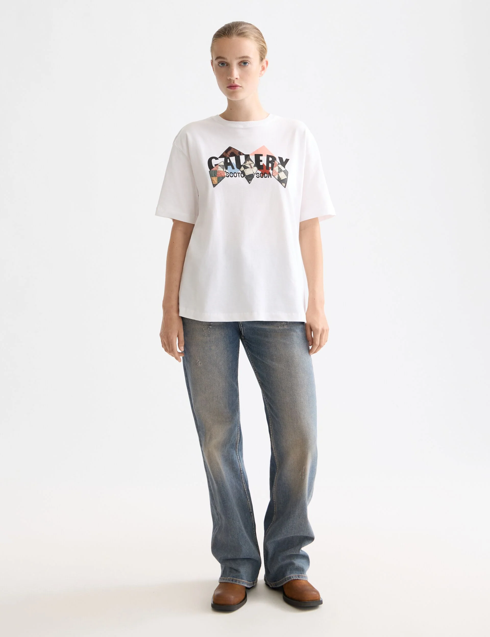 Elevated artwork loose fit T-shirt