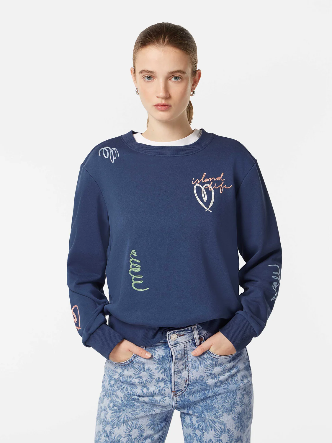 Embroidered Regular Fit Sweatshirt