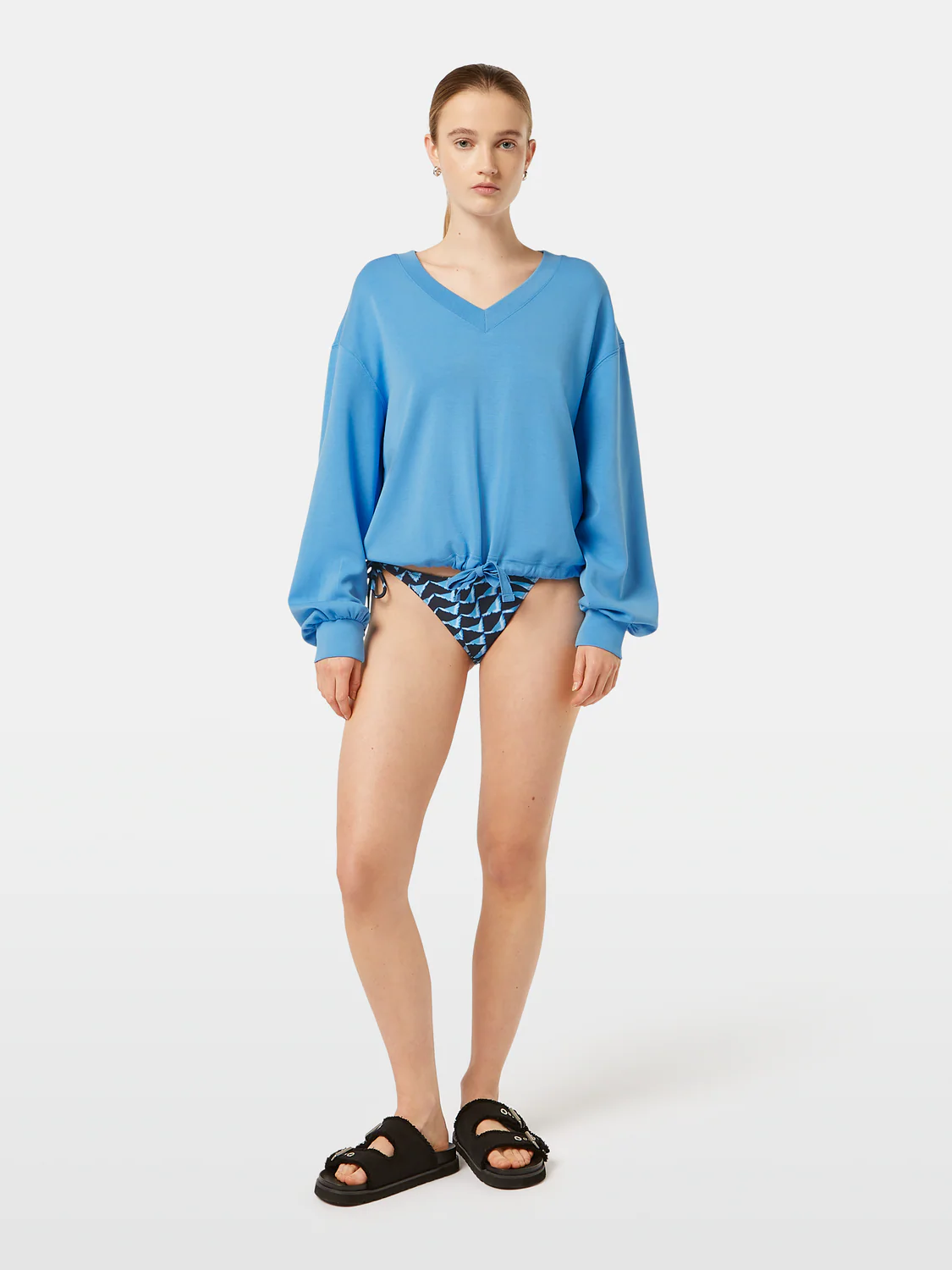 V-Neck Modal Sweatshirt