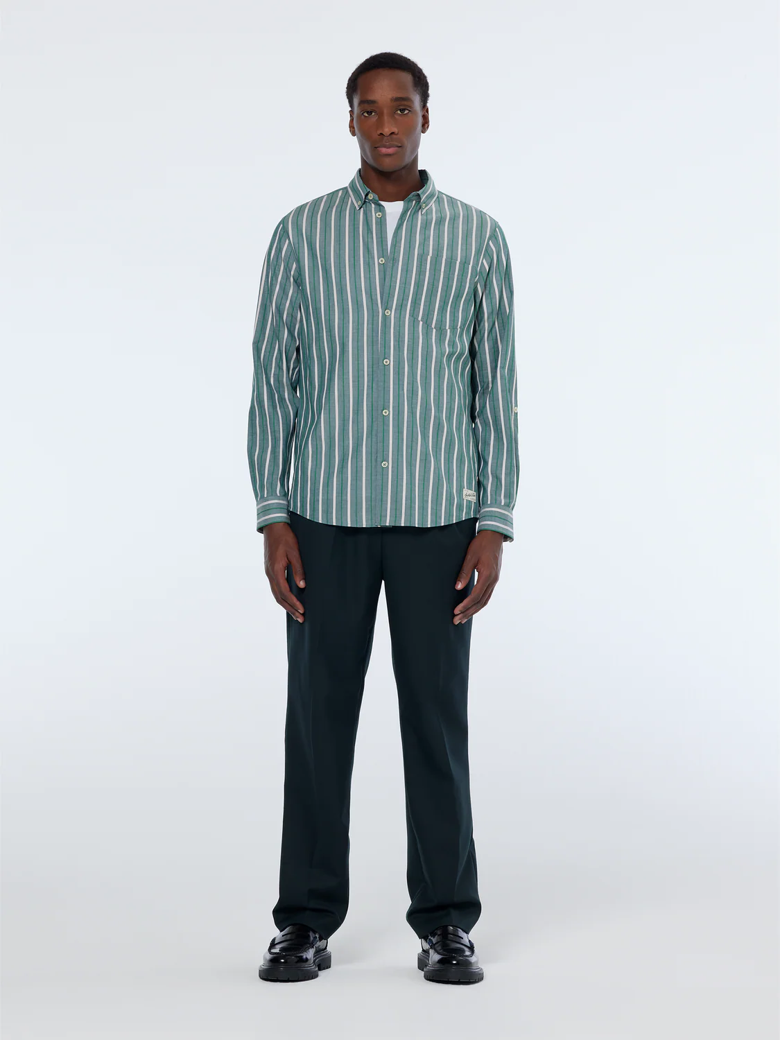 Regular Fit Dobby Stripe Shirt