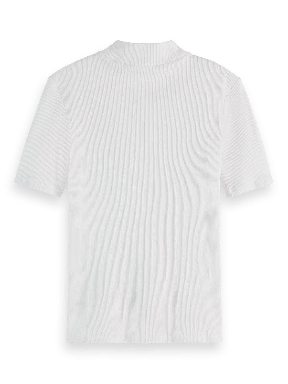 Essentials — Mock Neck Ribbed T-Shirt