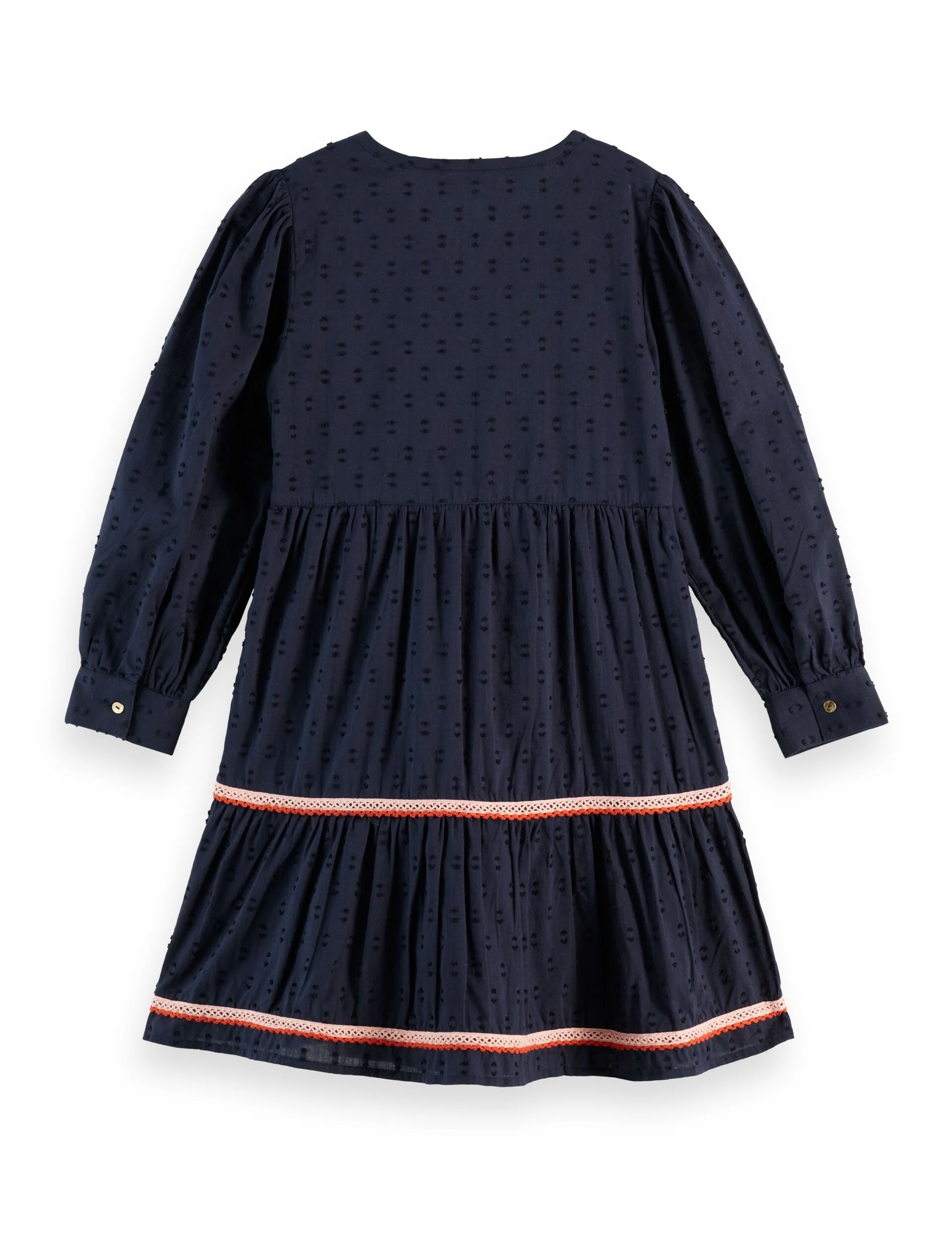 Girls' Clip jacquard embroidered dress
