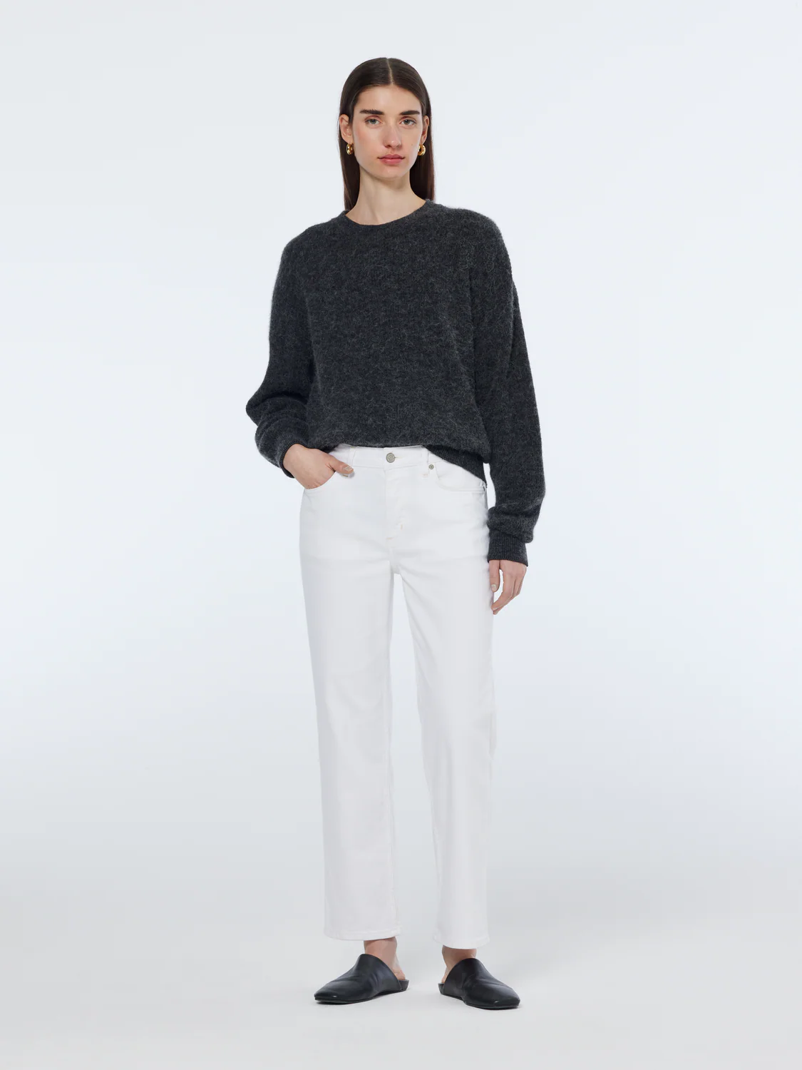 Essentials — The Sky Straight Jeans | Cool White