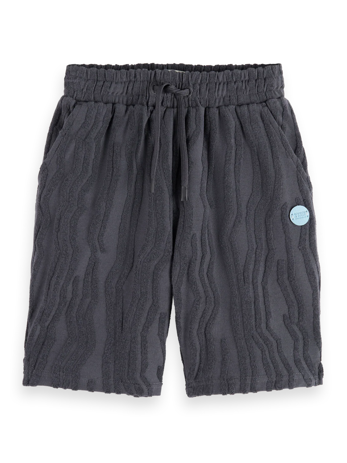 Boys' Mid-Length Terrycloth Jacquard Short