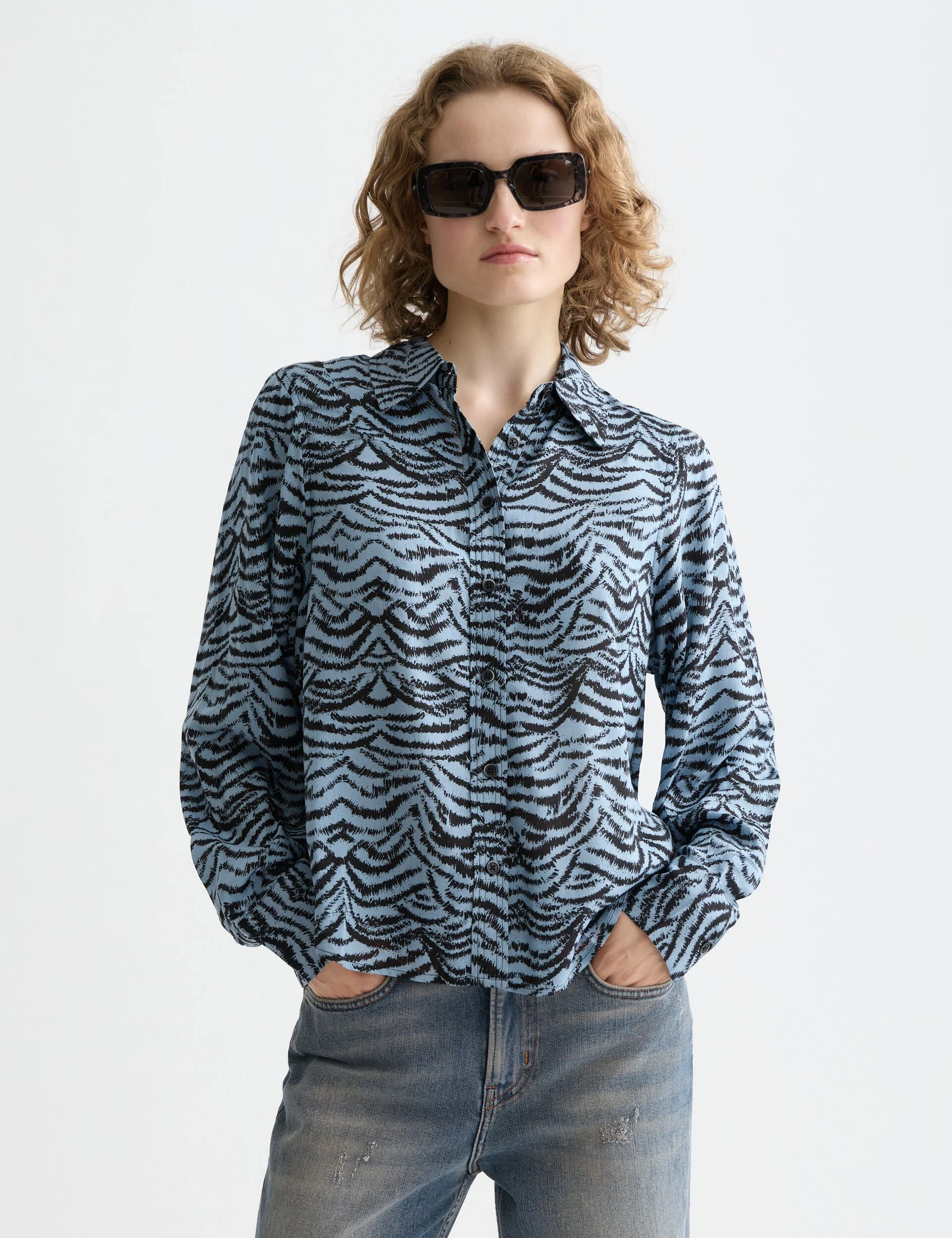 Printed relaxed fit shirt