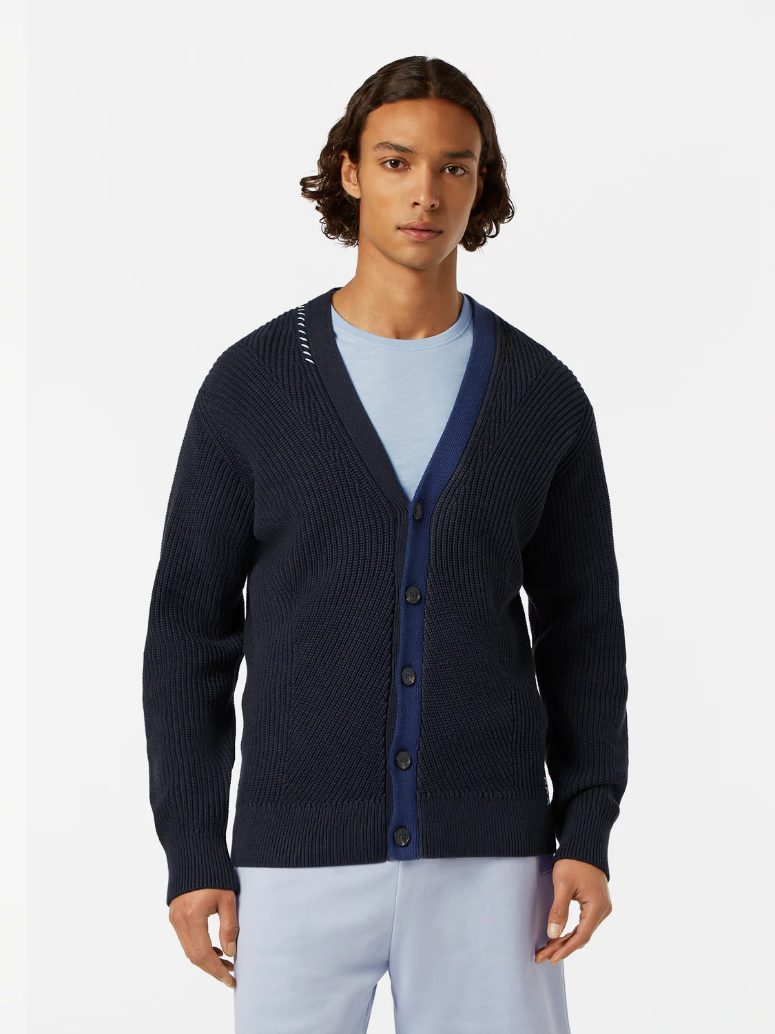 Structured Drop Shoulder Cardigan