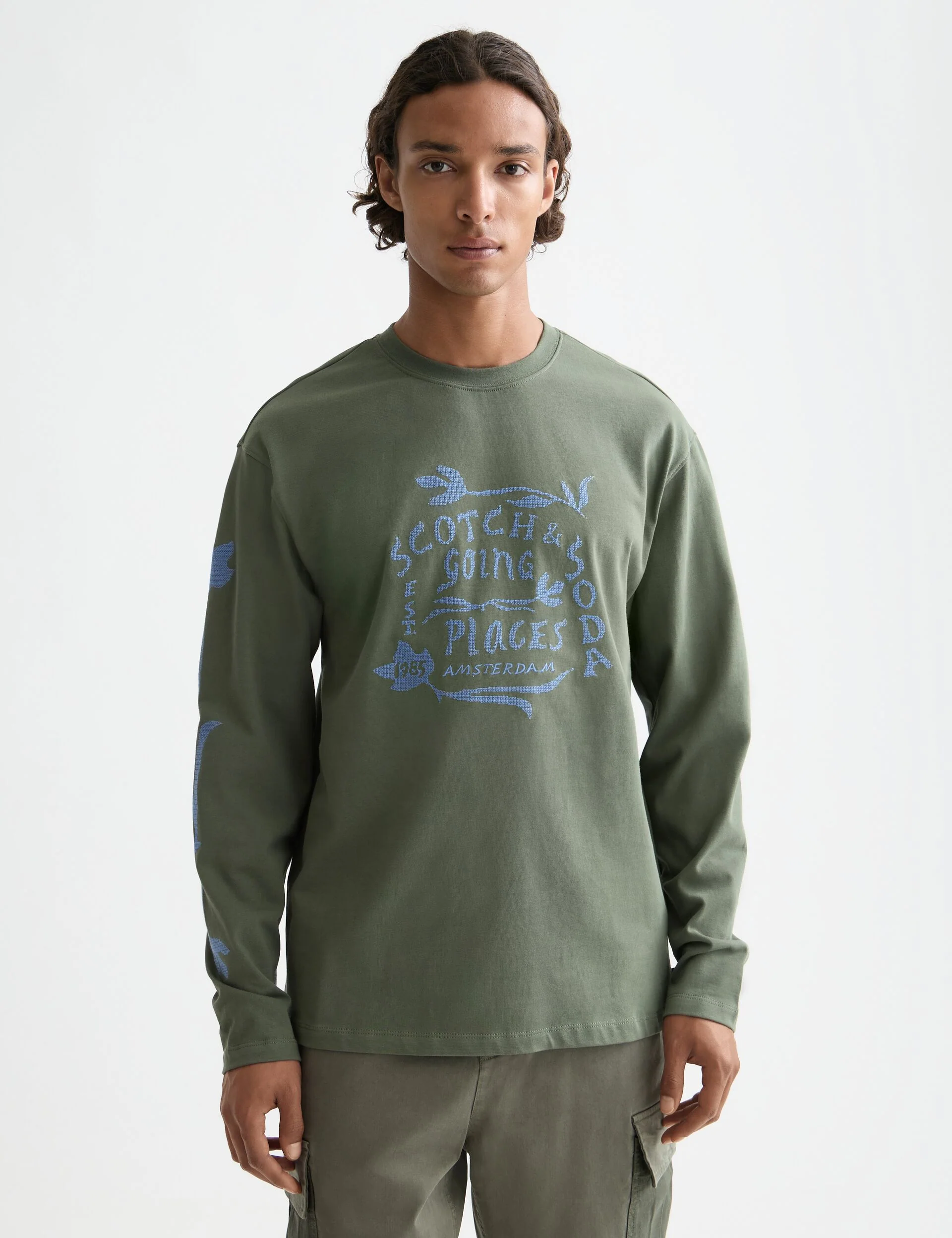 Relaxed Fit Artwork Long Sleeve T-Shirt