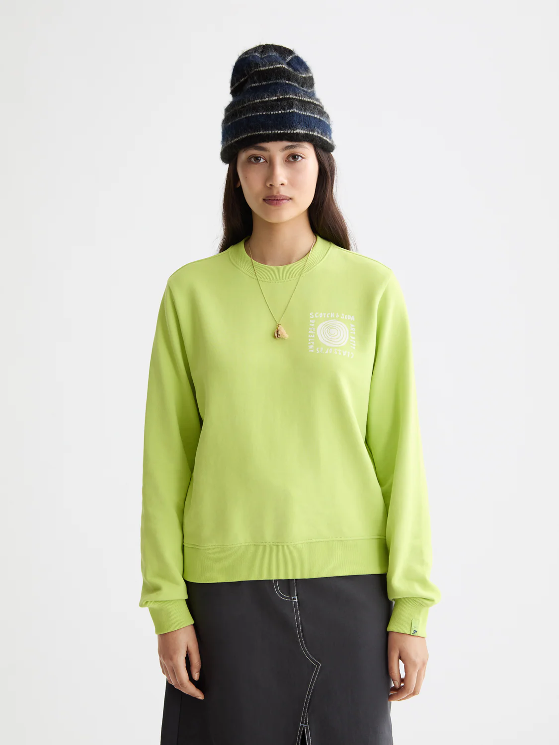 Regular Fit Sweatshirt With Chest Artwork