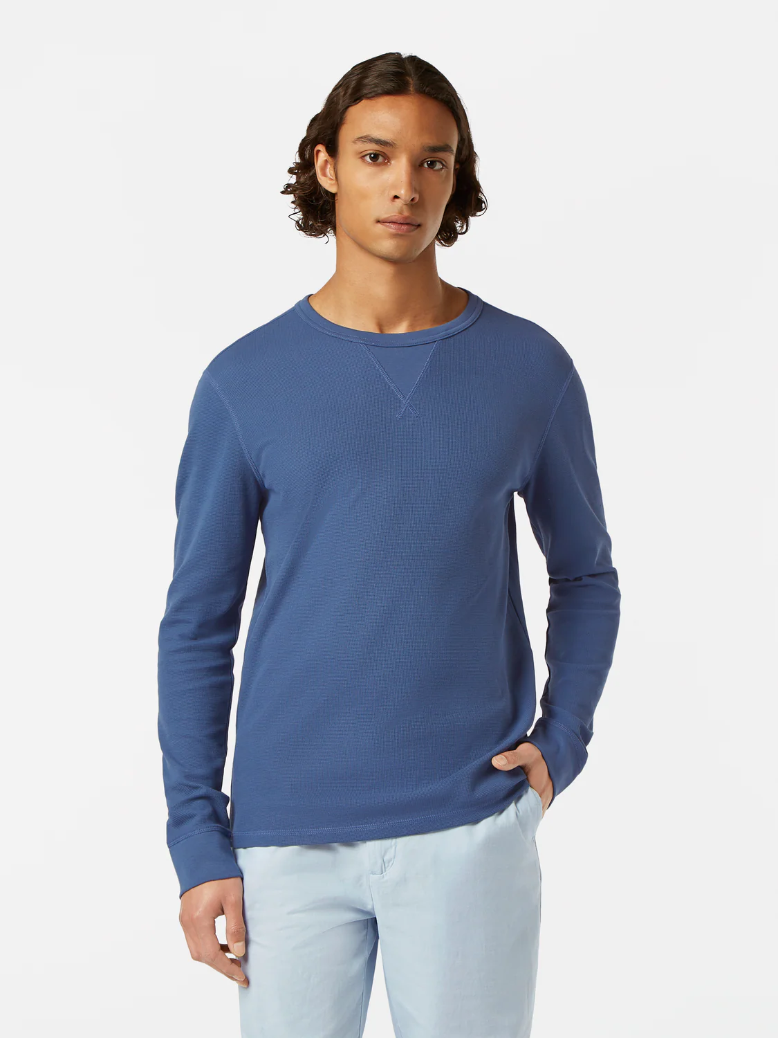 Regular-Fit Waffle Long-Sleeve T-Shirt