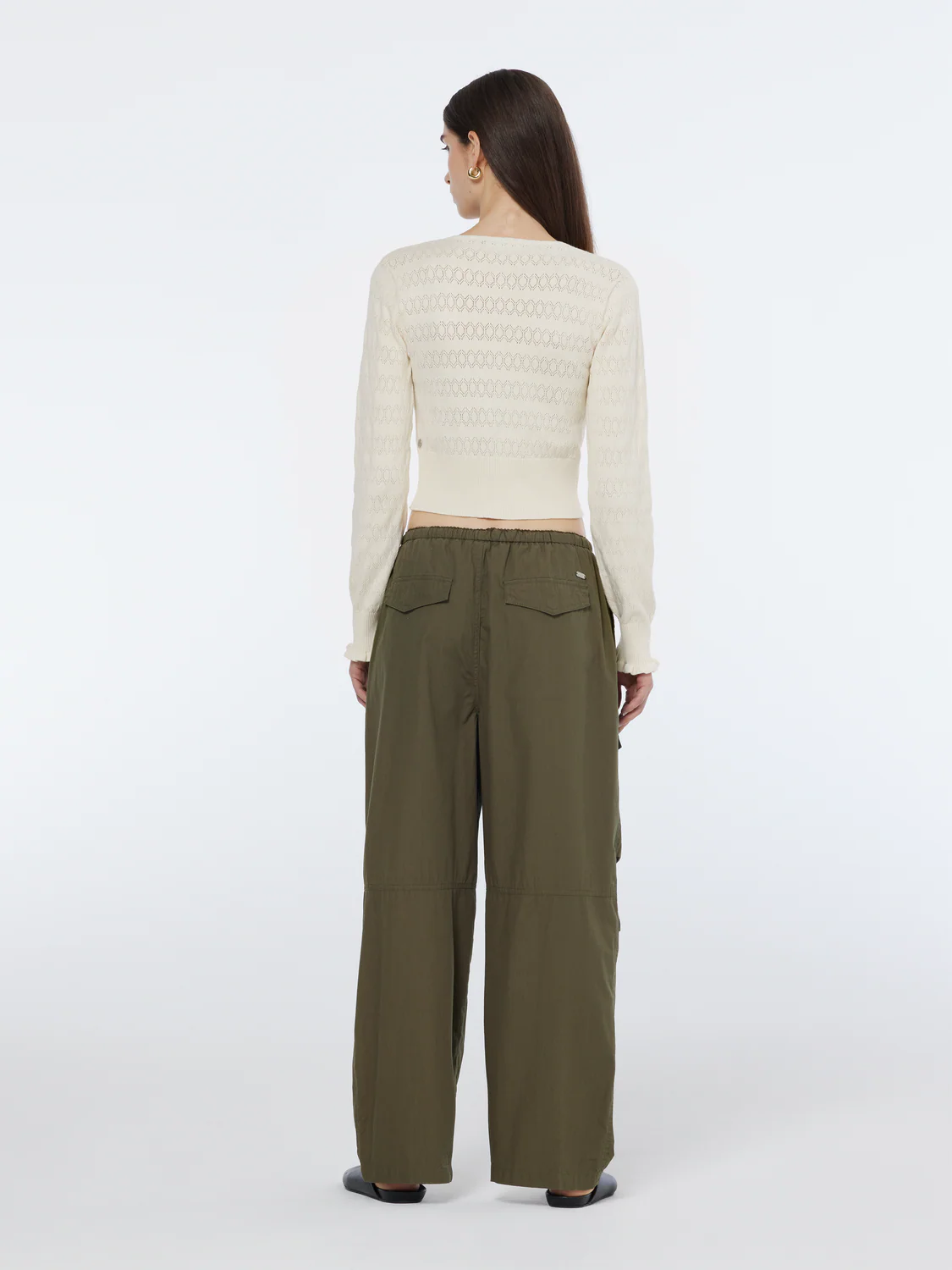 Ivy Mid-Rise Wide-Leg Cargo Pant