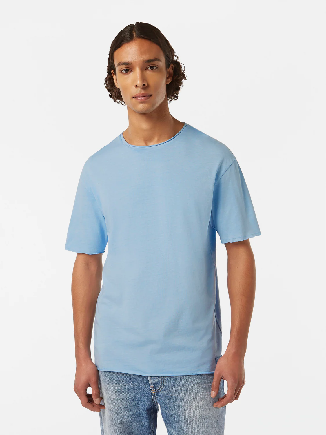 Raw Edge Relaxed Fit T-Shirt