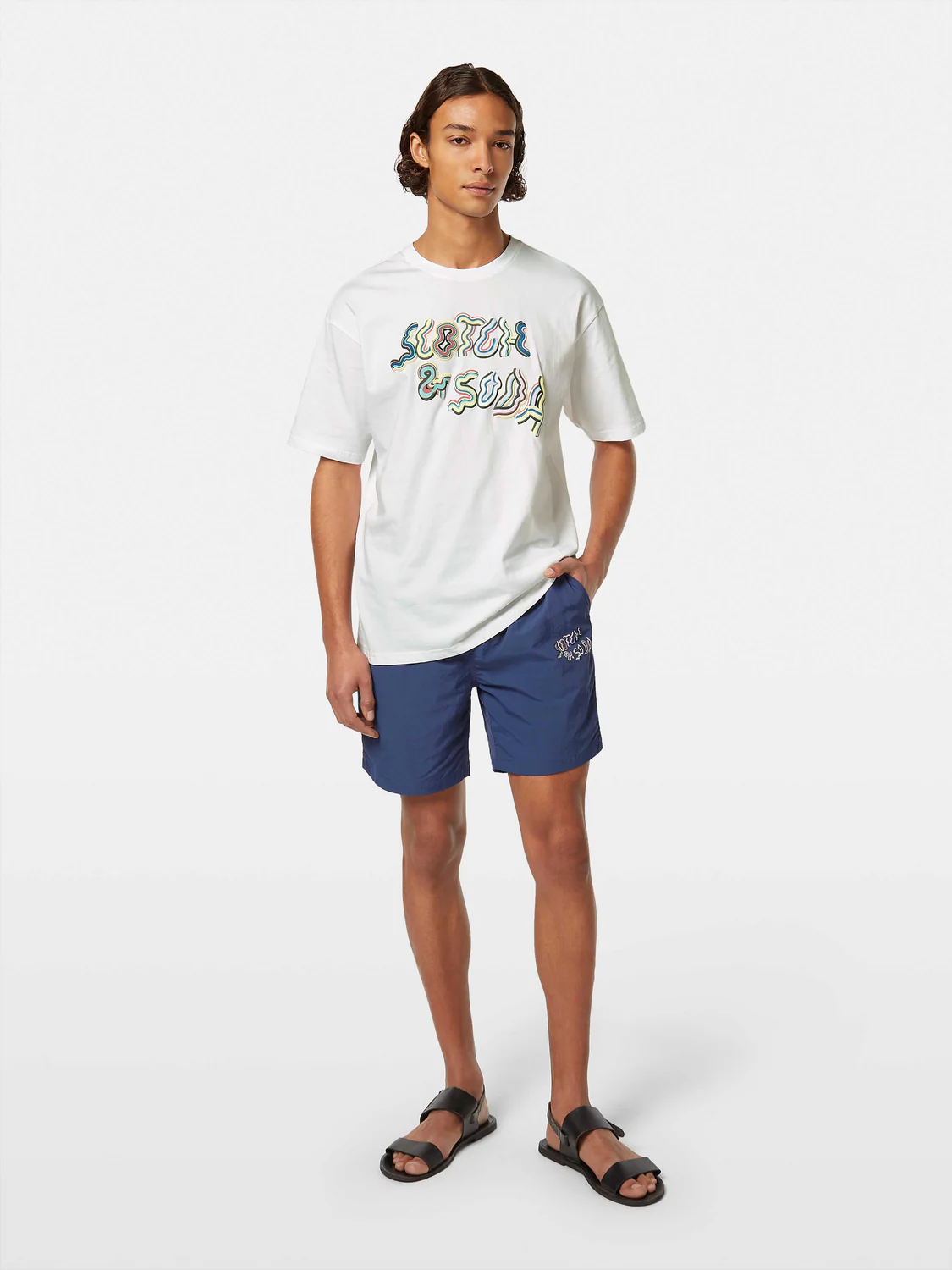 Logo Artwork Mid-Length Swimshort