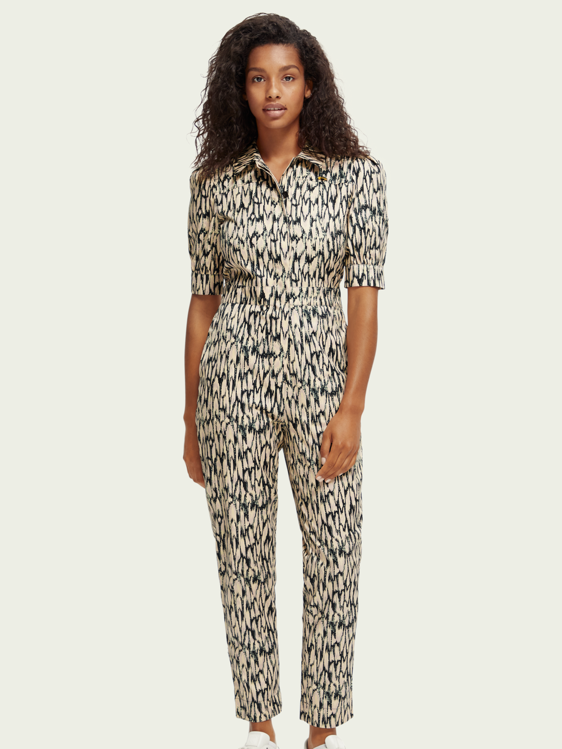 Printed Utility Jumpsuit