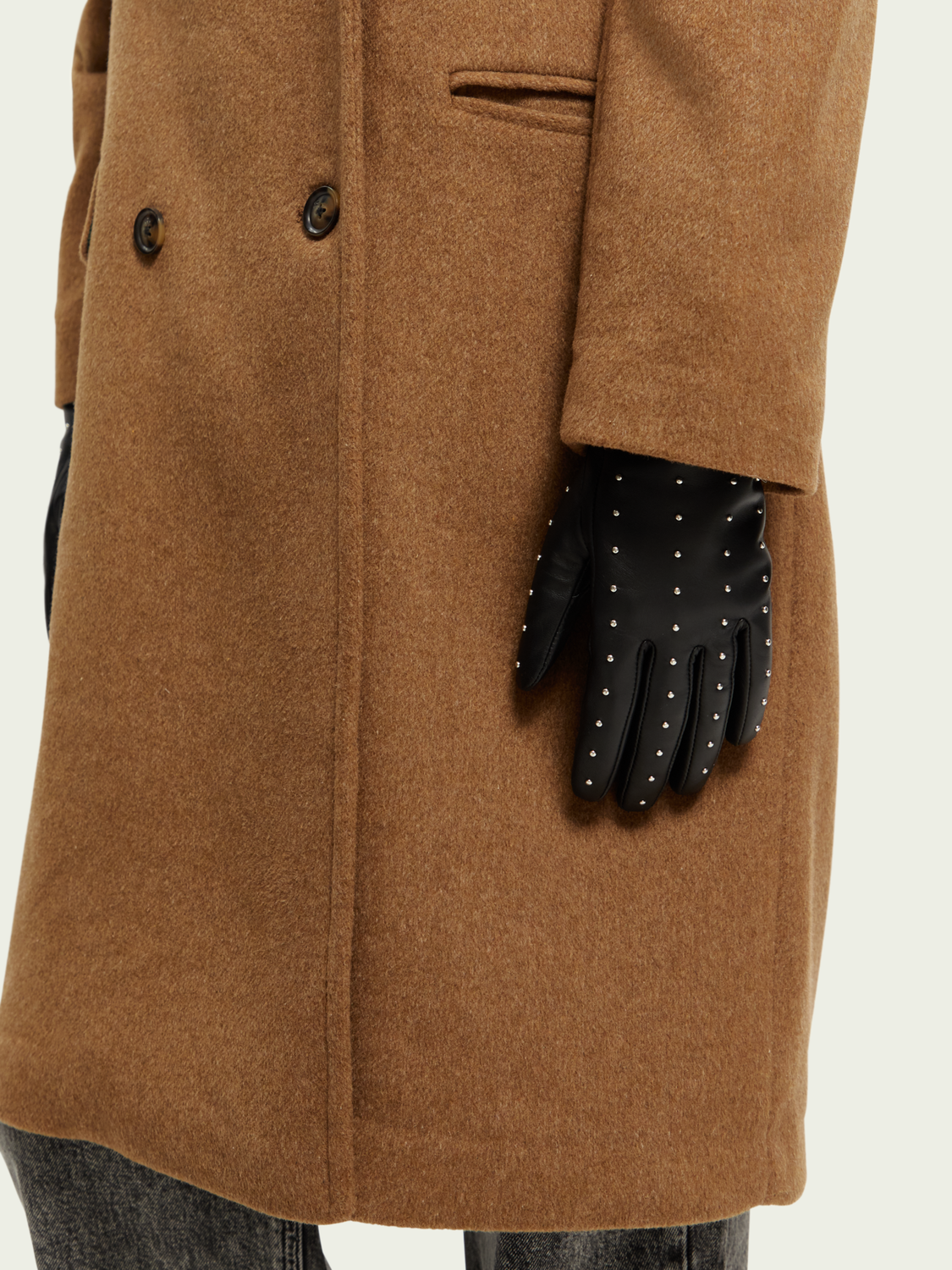 Leather Studded Gloves