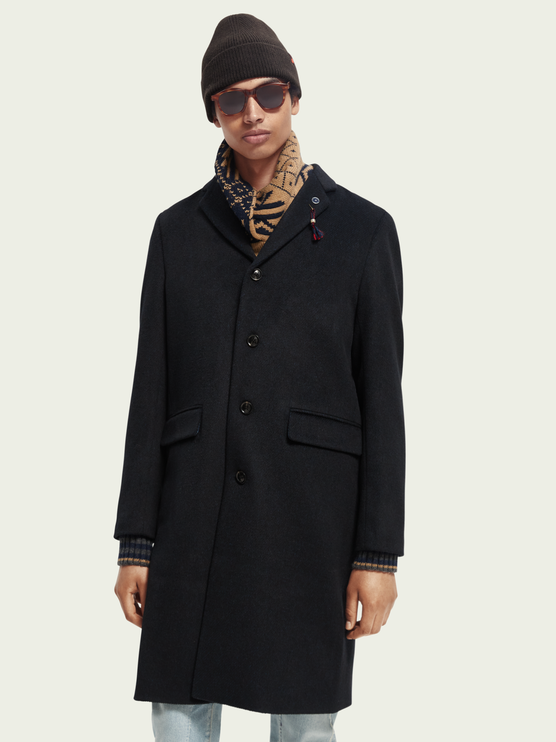 Classic Wool-Blend Overcoat