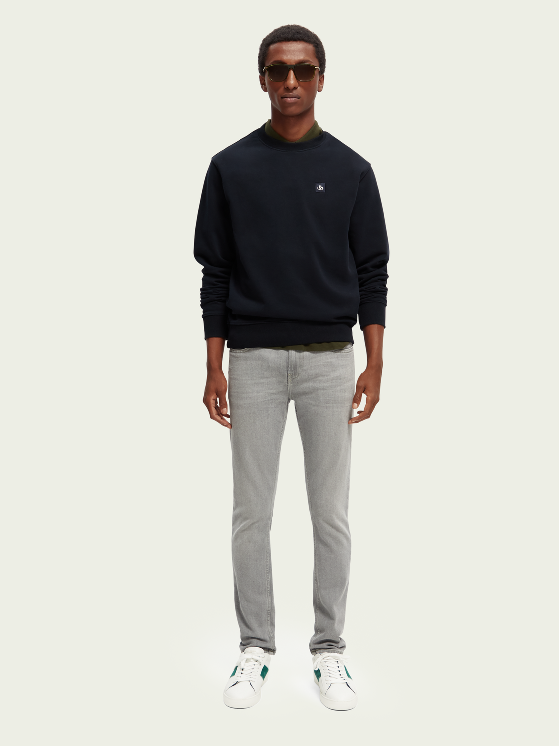 The Skim Super-Slim Fit Grey Toned Jeans