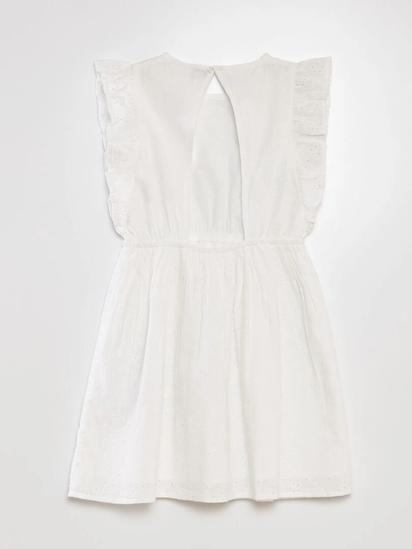 Robe en broderies anglaises blanc