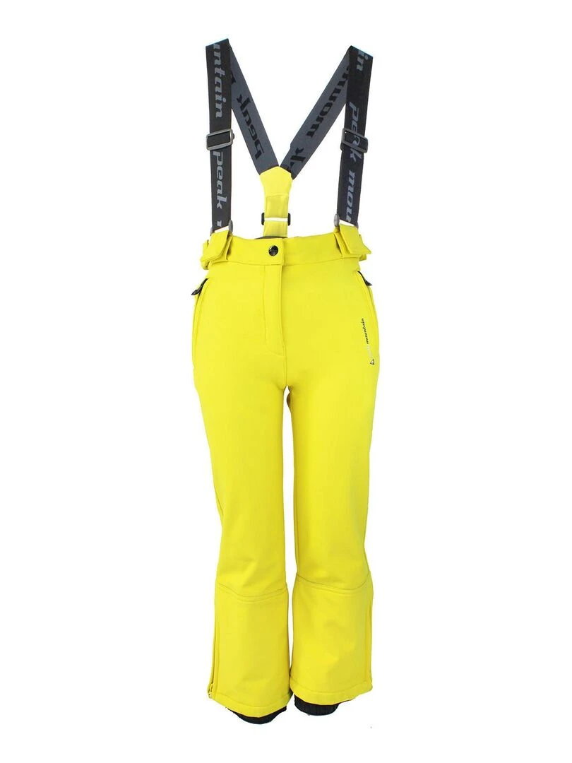 Pantalon de ski fille FASHELL PEAK MOUNTAIN Jaune
