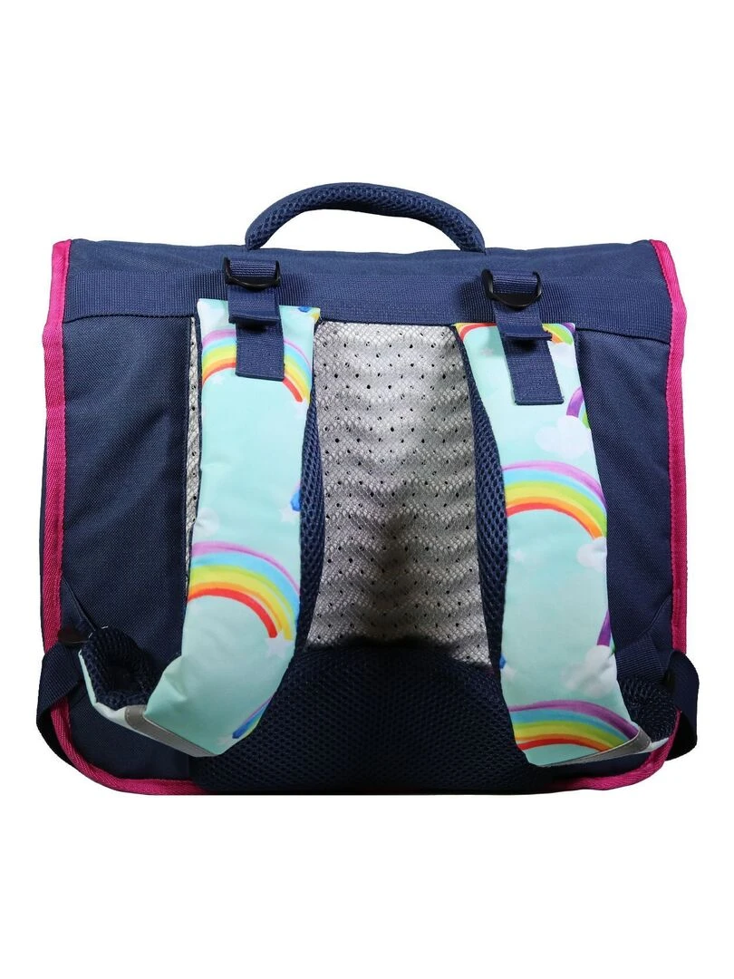 BAGTROTTER Cartable 38 cm Phileas Arc En Ciel Bleu   Système Smart Comfort   Bleu