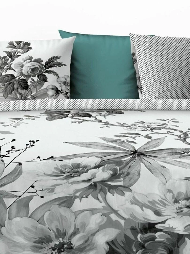 Housse de couette  Gallica + taie(s) coton 57 fils   Gris