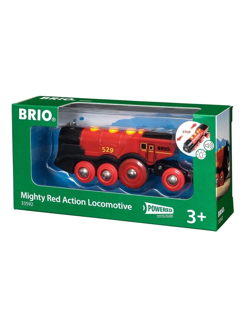 'brio' 33592 Locomotive Rouge Puissante A Piles   N/A