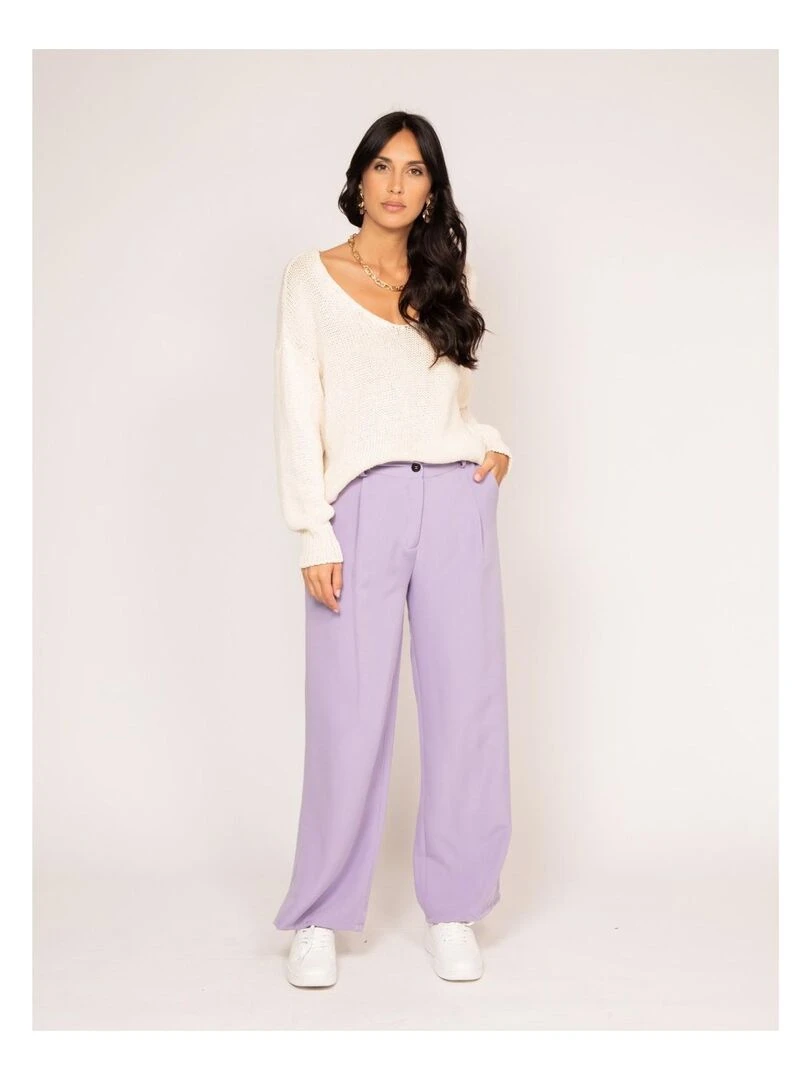 Pantalon fluide EVAN   Violet
