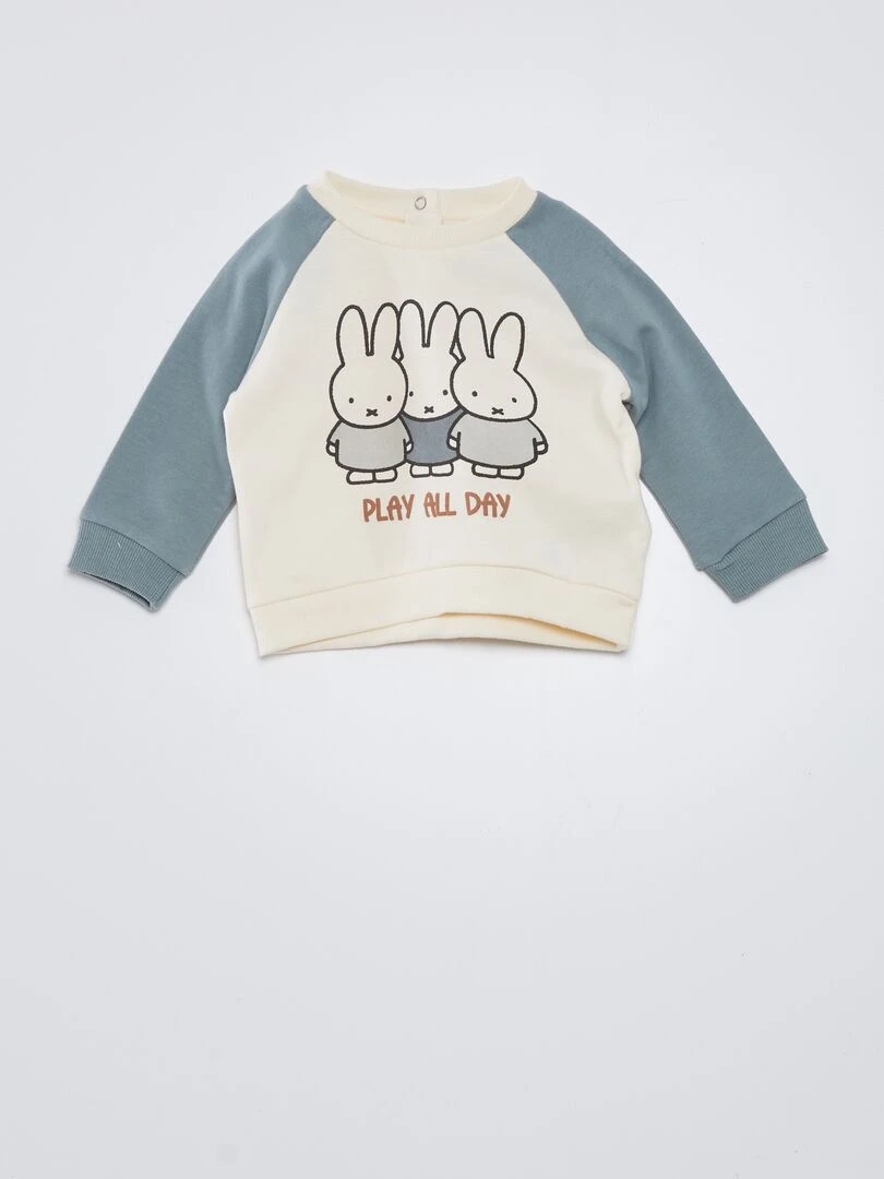 Sweat en molleton 'lapins' Blanc