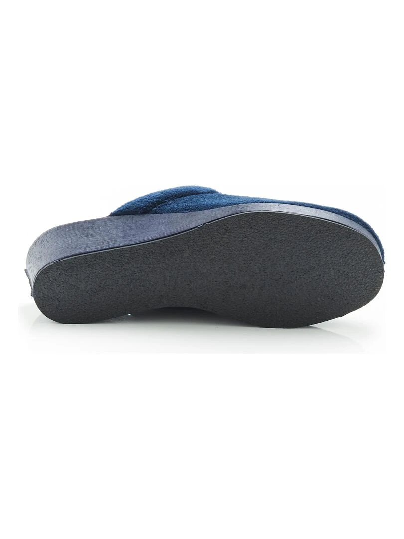Mules fantaisie strassée   Damart   Bleu marine