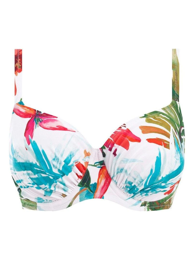 Haut de maillot de bain à armatures Kiawah island   Blanc
