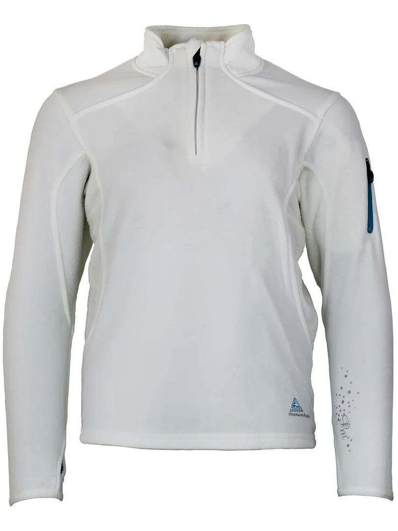 Sweat polarshell fille GANY PEAK MOUNTAIN Blanc