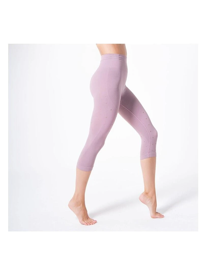 Legging Femme Fitness sans coutures Fibre Emana Taille haute Namasté Rose