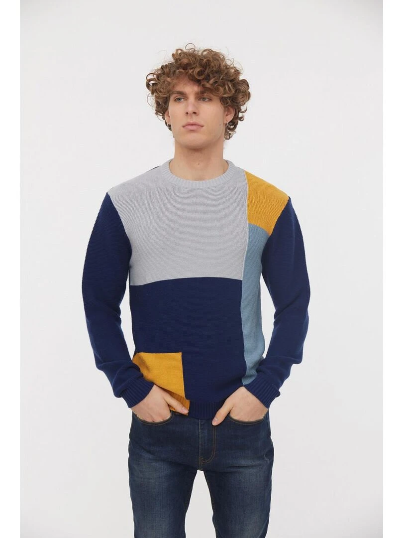Lee Cooper Pull manches longues coton regular COURO Bleu marine