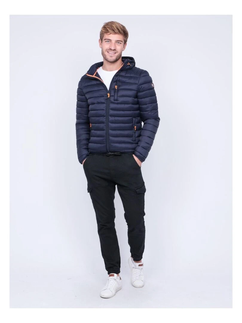 Doudoune légère capuche ZEGEL   Bleu marine