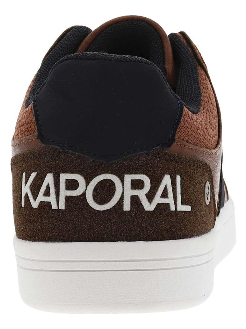 KAPORAL   Baskets semelle contrastée   Marron