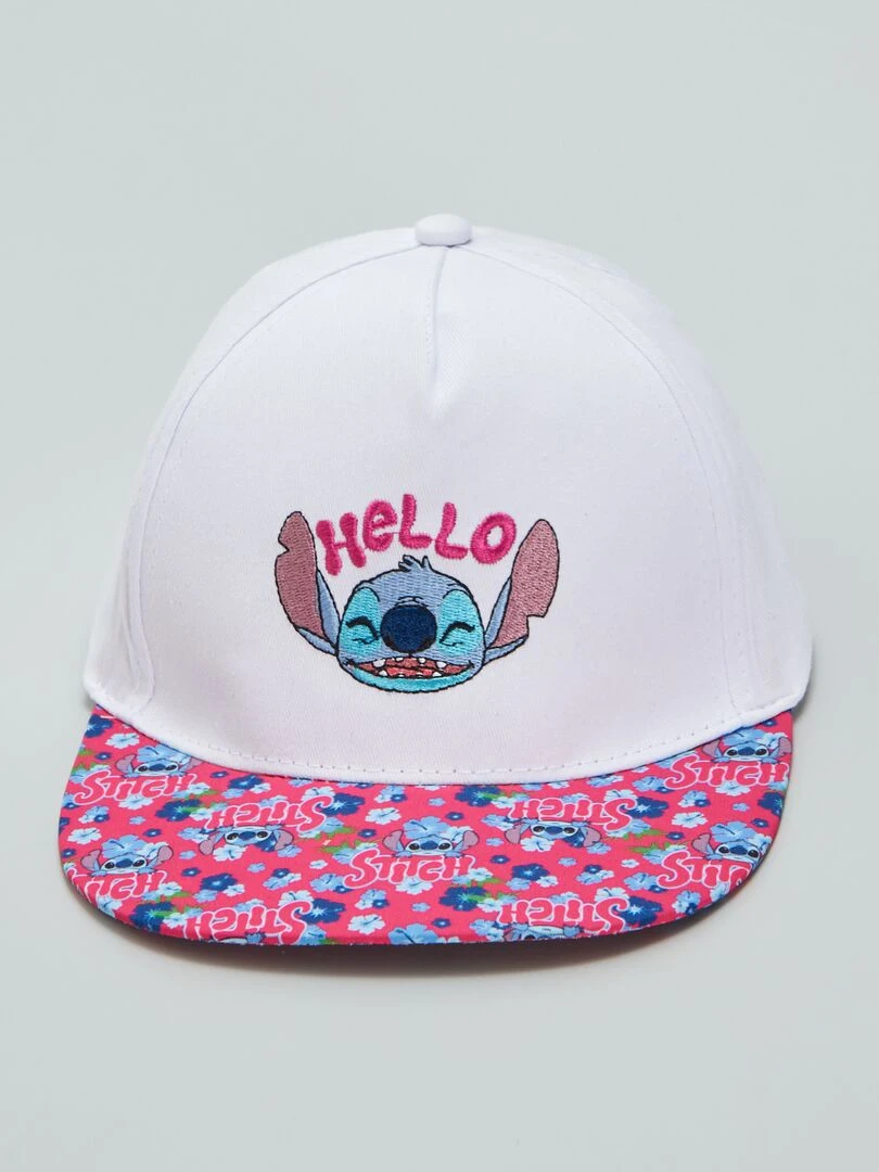 Casquette 'Stitch' blanc