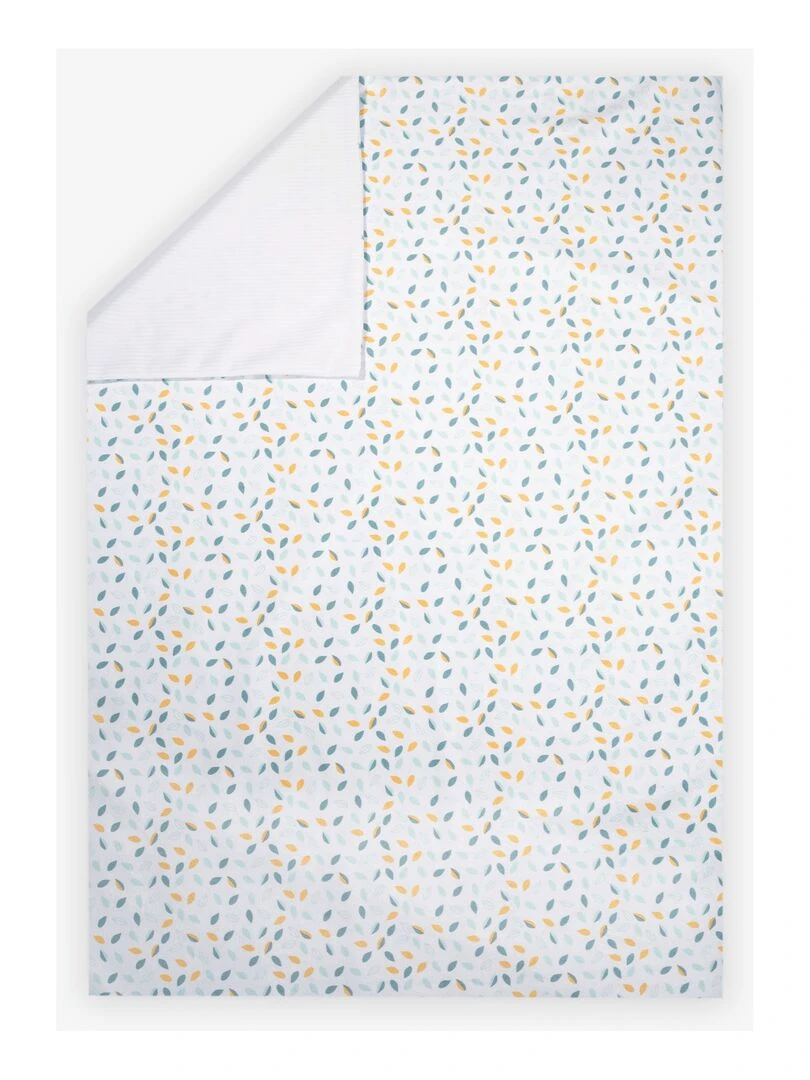 Couverture bébé Kinousses   Blanc Bleu Blanc