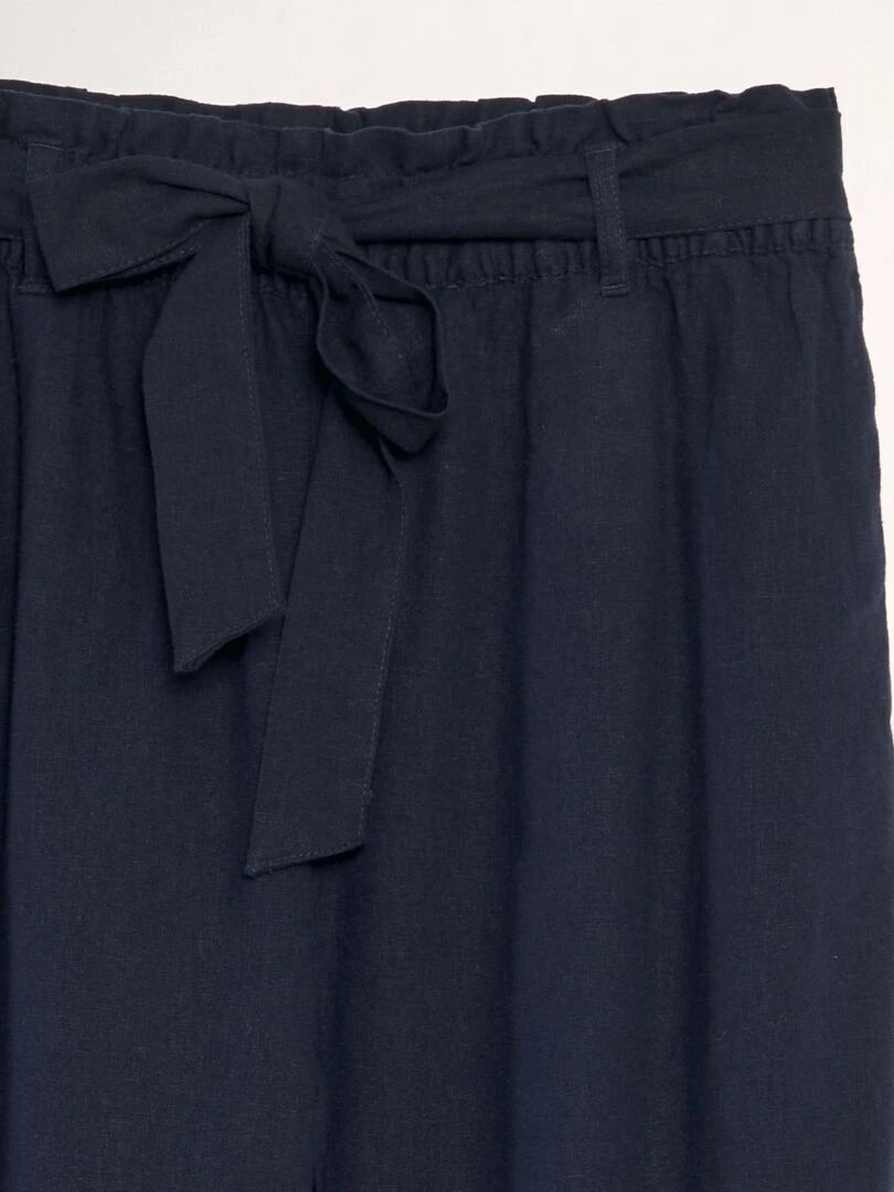 Pantalon en lin large 'JDY'   Bleu