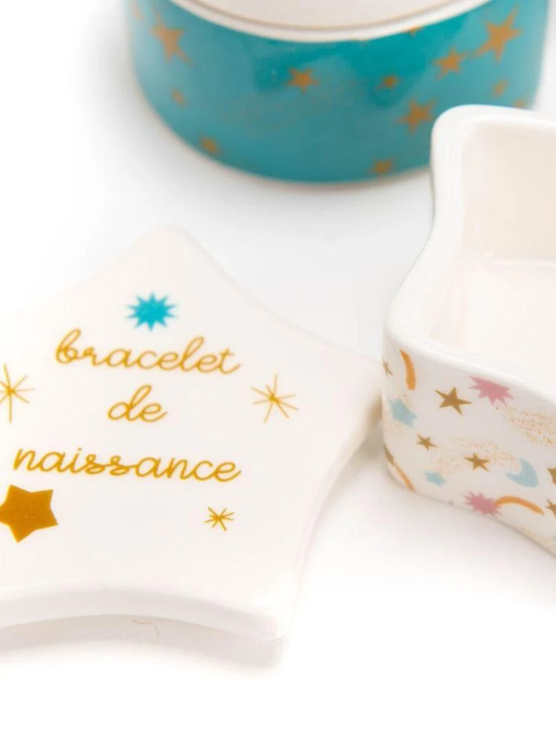Coffret cadeau de naissance Etoiles   Bleu