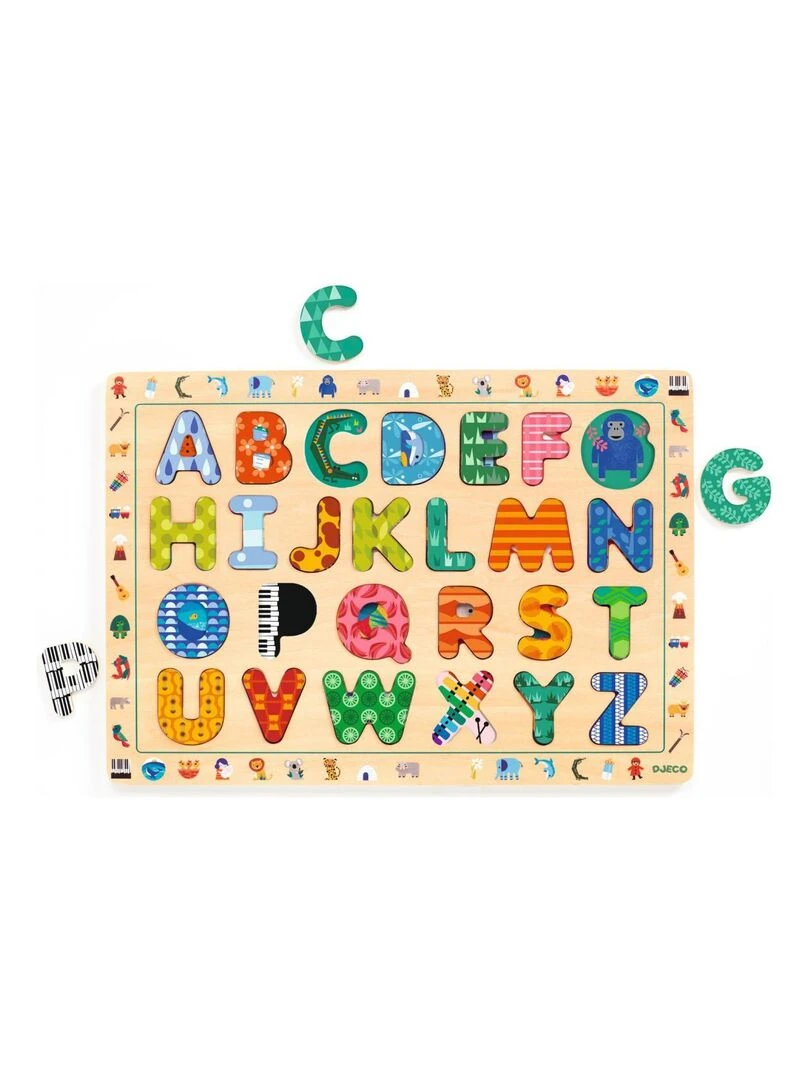 Puzzles éducatif bois Puzzle ABC International N/A