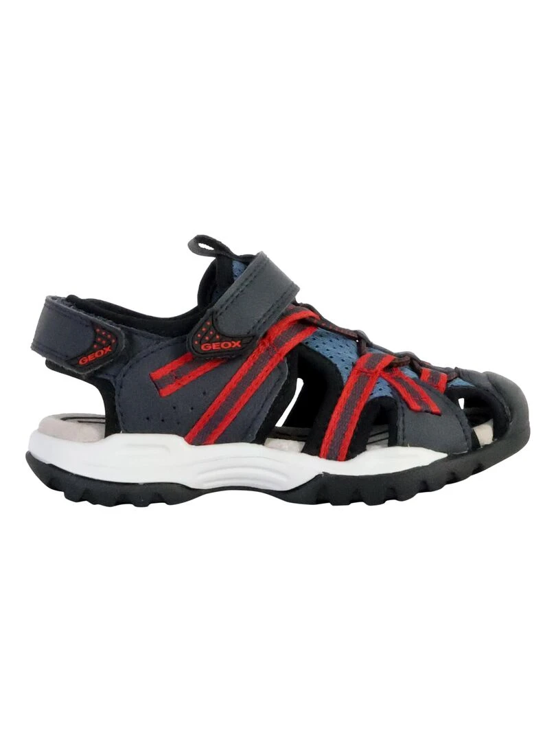Sandales Cuir Enfant Geox Borealis Bleu