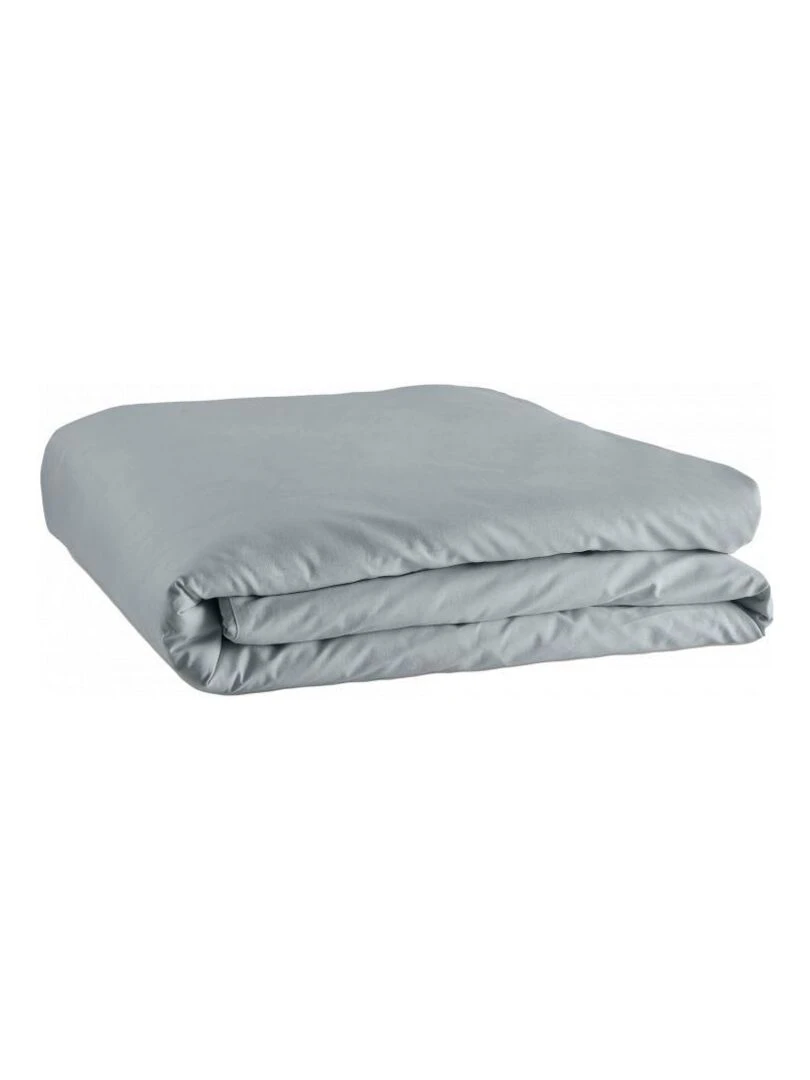 Housse De Couette 240 X 220 Unie Gris Clair 100% Coton / 57 Fils/cm²   Gris