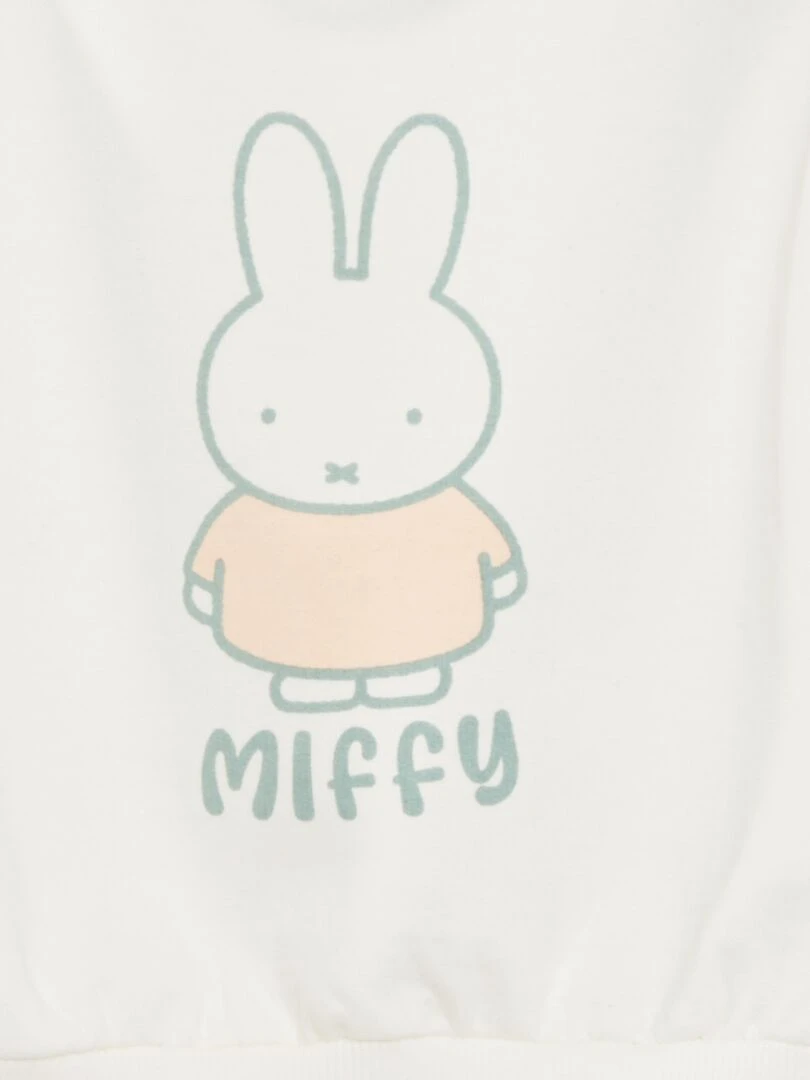 Ensemble sweat 'lapin' + legging   2 pièces   Blanc/vert