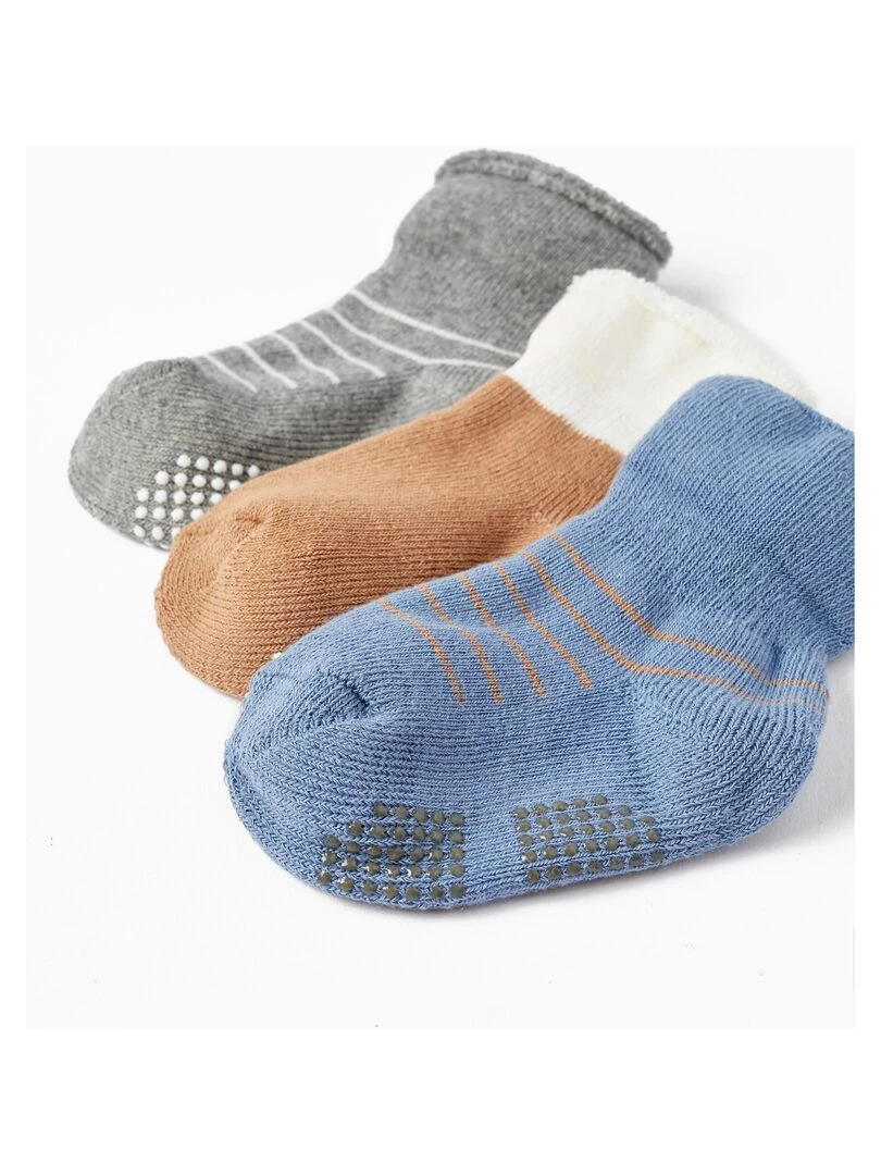Lot de 3 Paires de Chaussettes Repliées pour Bébé Garçon ESSENTIALS LINE Multicolore